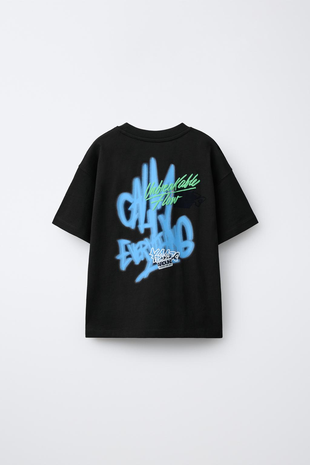 ФУТБОЛКА С ПРИНТОМ СПРЕЕМ