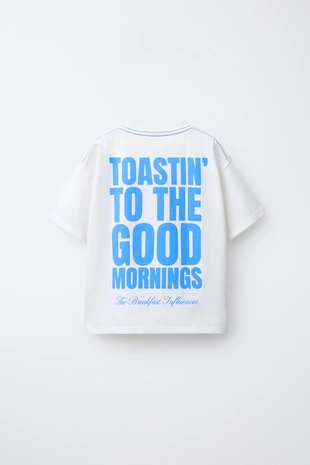 Футболка с принтом «тост»- Заказать в России