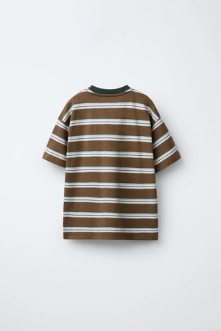 Футболка с принтом в полоску