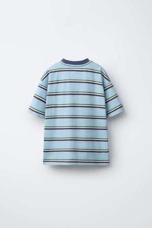 Футболка с принтом в полоску- Заказать в России
