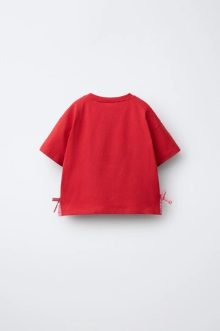 Футболка с бантами в клетку виши- Заказать в России