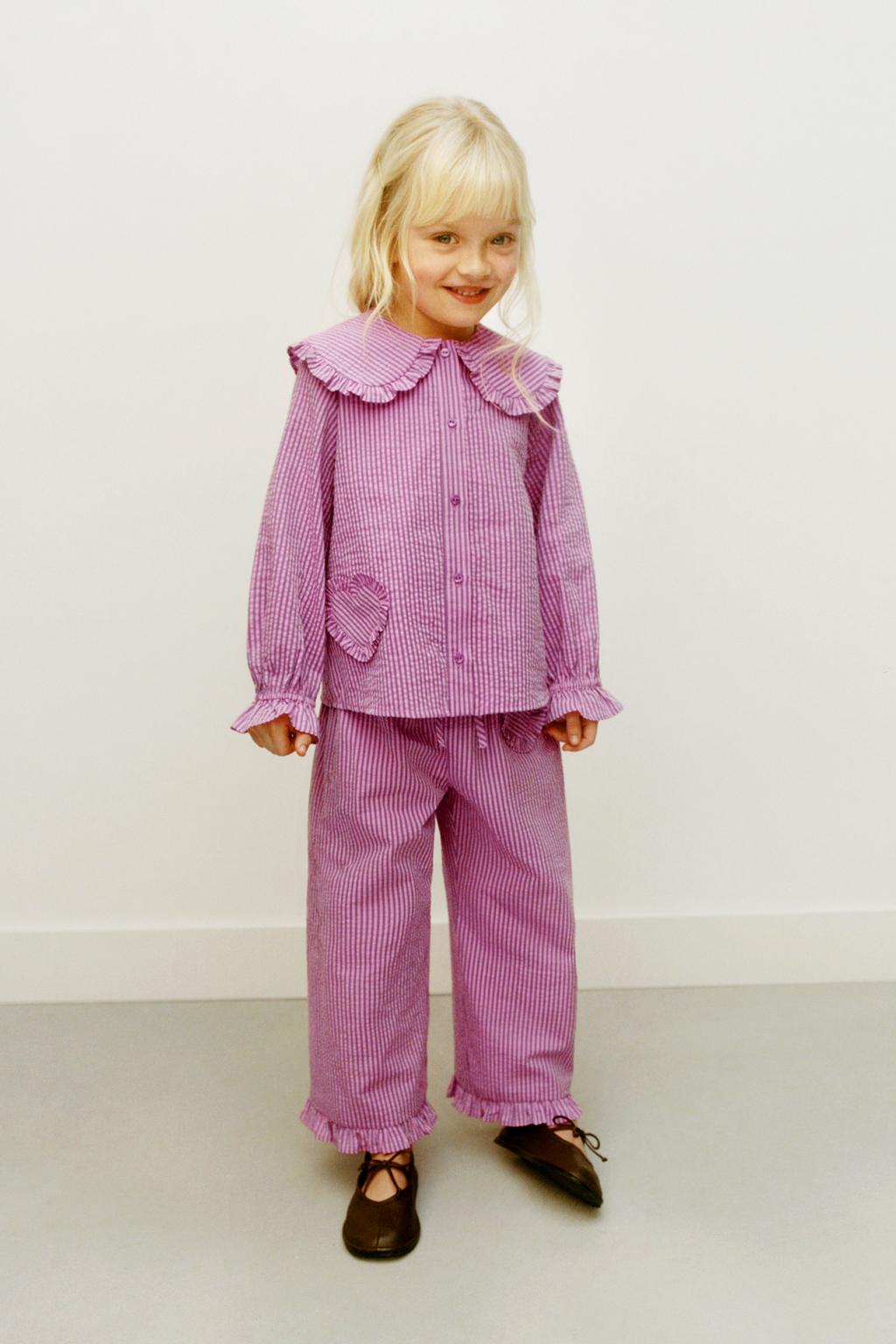 РУБАШКА В ПОЛОСКУ С СЕРДЦЕМ