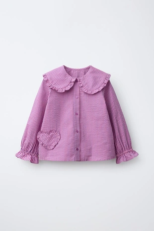 Рубашка в полоску с сердцем- Заказать в России