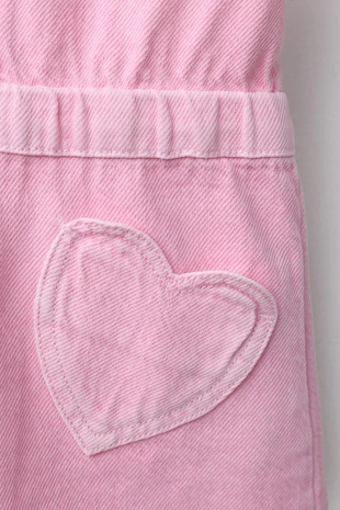 Комбинезон из твила с карманами-сердечками- Заказать в России