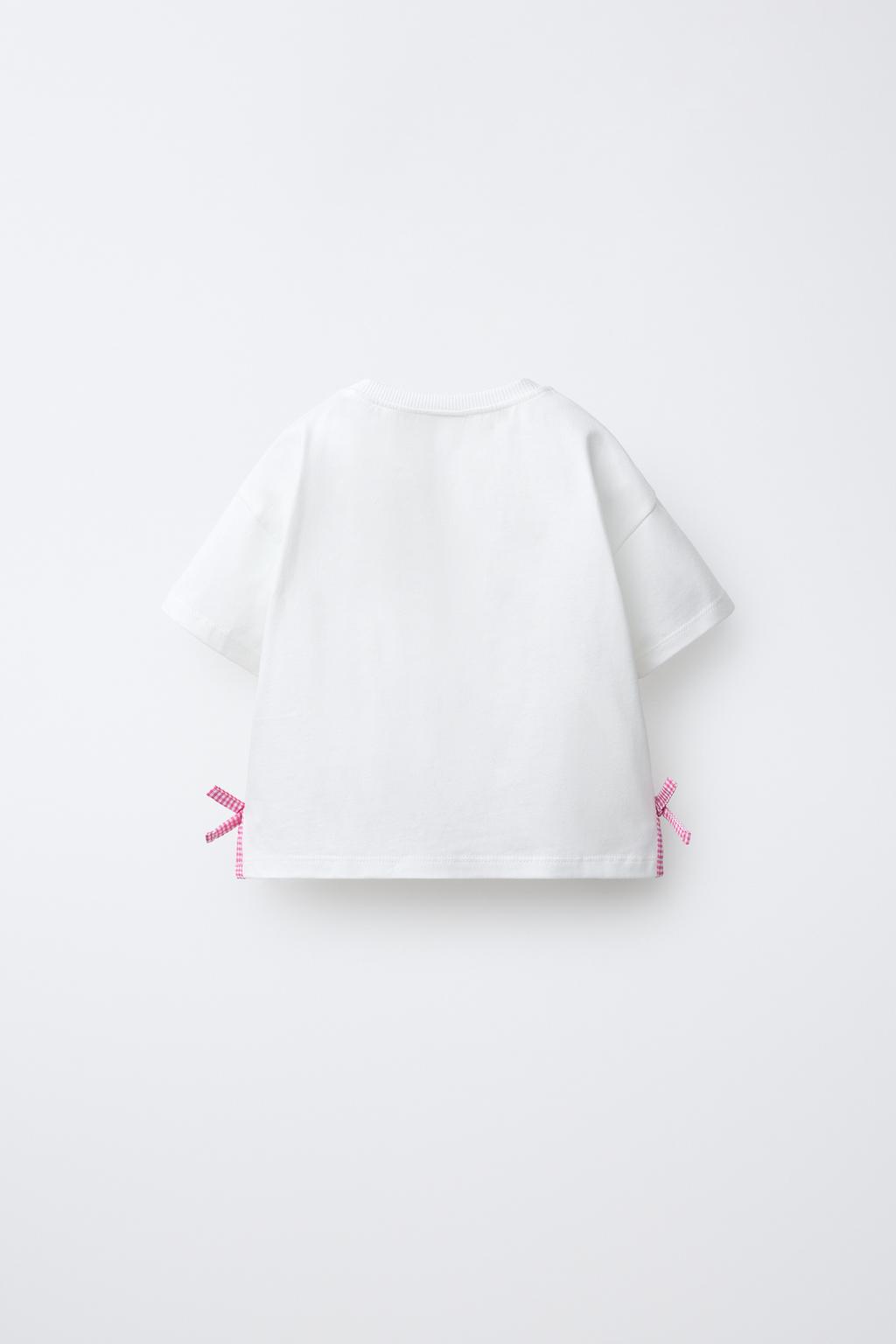 ФУТБОЛКА С БАНТАМИ В КЛЕТКУ ВИШИ