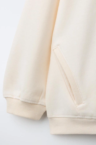 Толстовка на молнии с рельефным текстом и эффектом INTERLOCK- Заказать в России