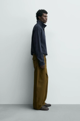 Толстовка из рельефного трикотажа в рубчик- Заказать в России