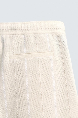 Бермуды с геометрическим жаккардовым узором- Заказать в России