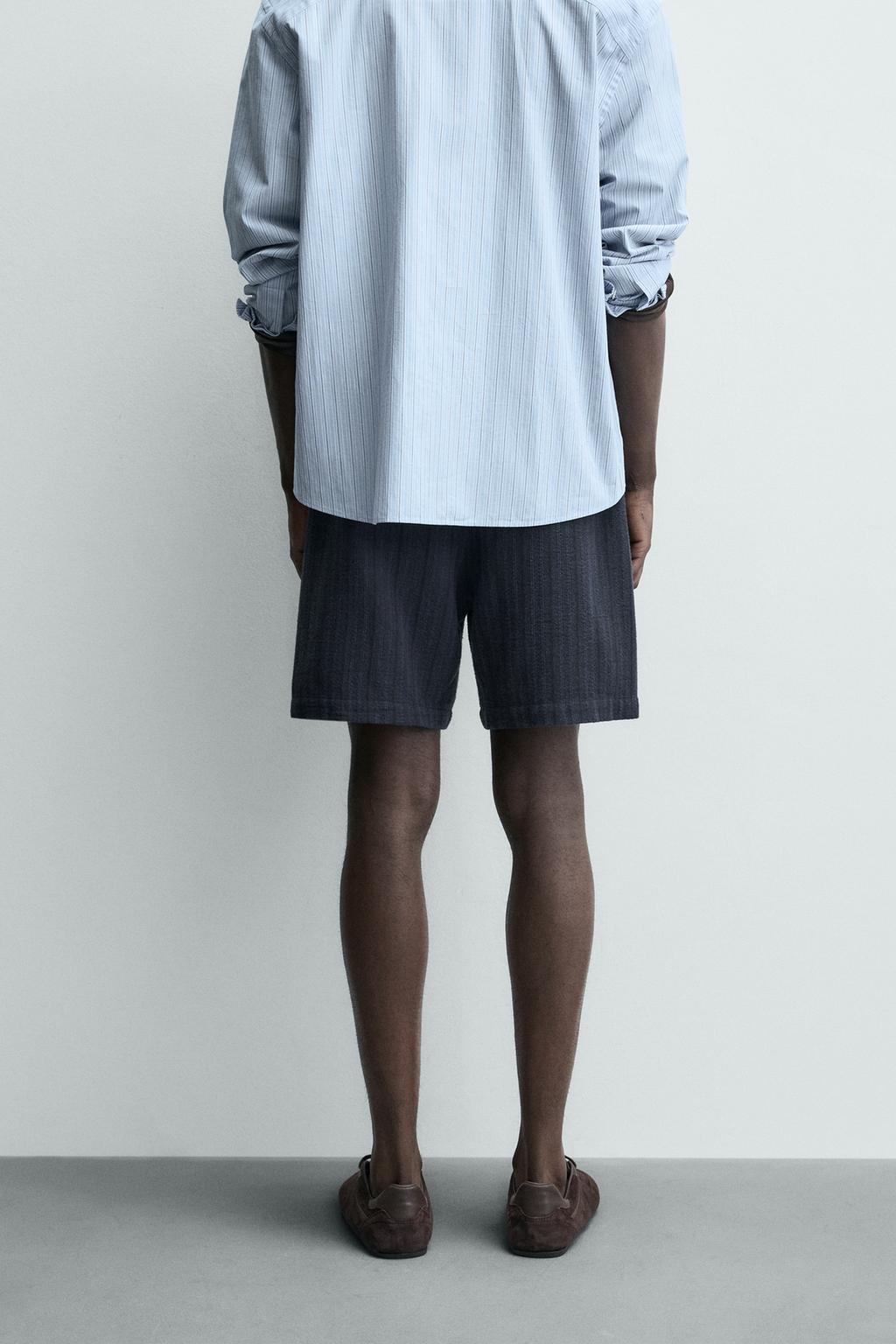 Бермуды с геометрическим жаккардовым узором