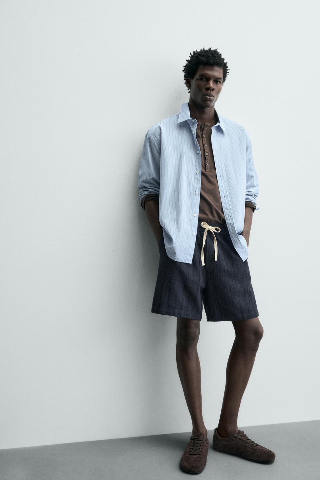 Бермуды с геометрическим жаккардовым узором