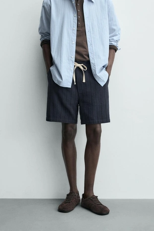 Бермуды с геометрическим жаккардовым узором- Заказать в России