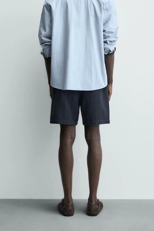 Бермуды с геометрическим жаккардовым узором- Заказать в России