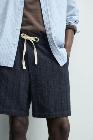 Бермуды с геометрическим жаккардовым узором- Заказать в России