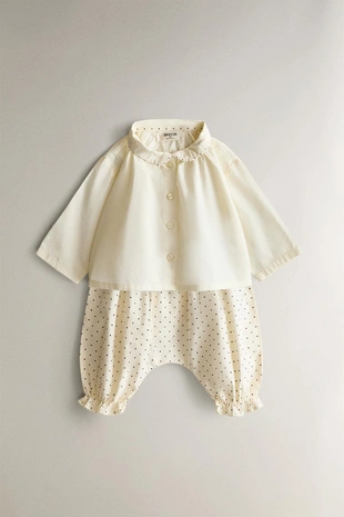 Рубашка для младенцев с отделкой- Заказать в России