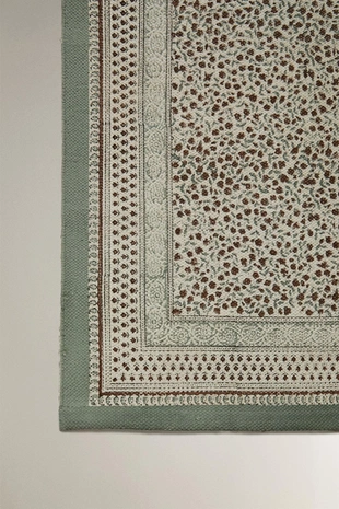Хлопковый ковер с блок-печатью- Заказать в России