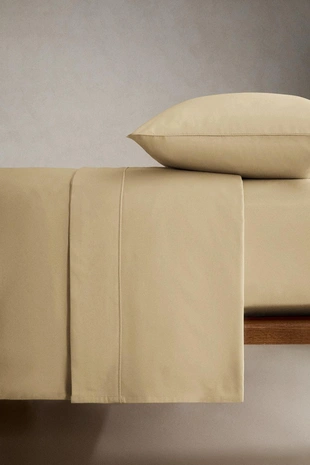 Простынь на резинке из сатина | 40 см (500 нитей)- Заказать в России