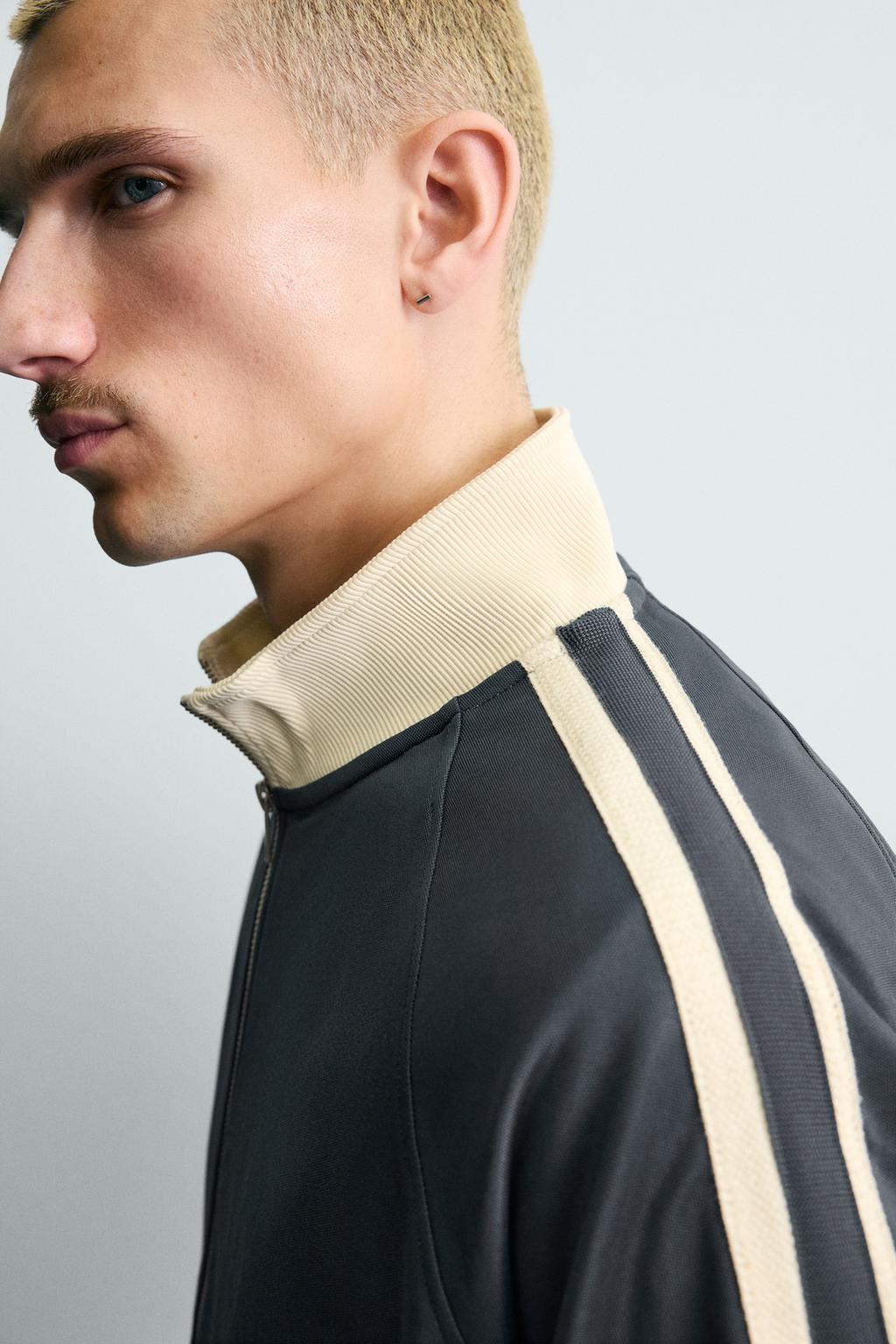 ТОЛСТОВКА НА МОЛНИИ С КОНТРАСТНЫМИ ПОЛОСАМИ