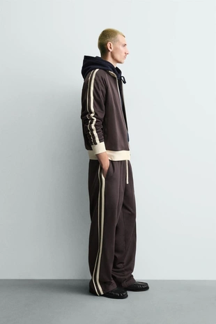 Толстовка на молнии с полосами- Заказать в России