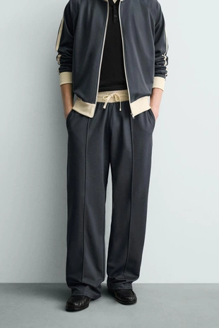 Джоггеры WIDE FIT с лампасами