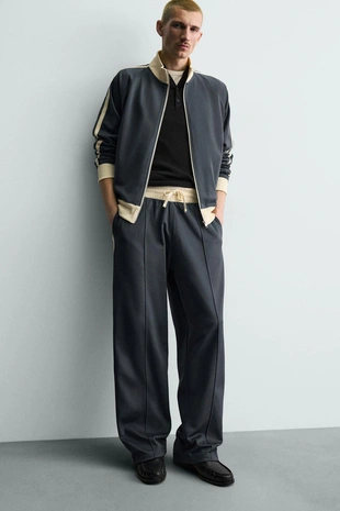 Джоггеры WIDE FIT с лампасами- Заказать в России