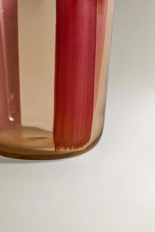 Стакан из стекла с полосатым рисунком- Заказать в России