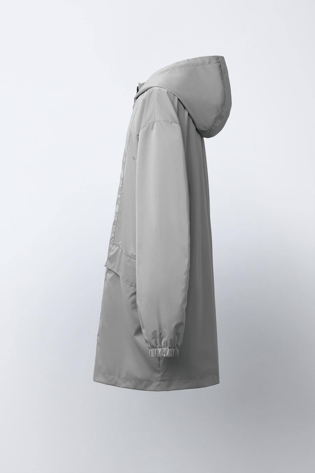 ПРОРЕЗИНЕННАЯ КУРТКА С КАПЮШОНОМ WATER REPELLENT