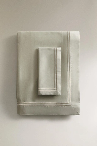 Скатерть из хб сатина с двойным краем- Заказать в России