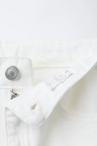 White | 4152/600/250 - Zara Джинсы WIDE LEG