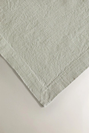 Набор из двух льняных салфеток с мятным оттенком- Заказать в России