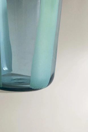 Стакан из стекла в полоску- Заказать в России