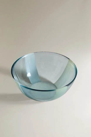 Стеклянная чаша в полоску- Заказать в России