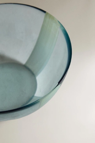 Стеклянная чаша в полоску- Заказать в России