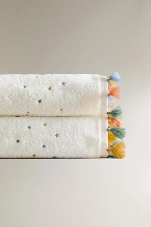 Детский полотенце с бахромой- Заказать в России