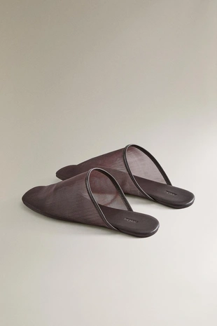 Сабо из сетчатой ткани