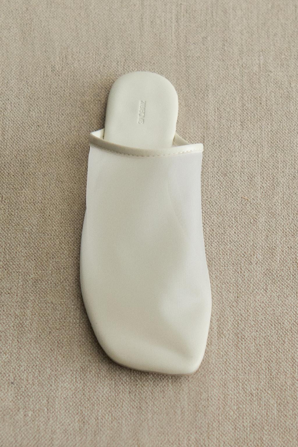 Туфли-мюли из сетчатой ткани