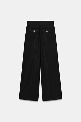 Широкие брюки с защипами- Заказать в России