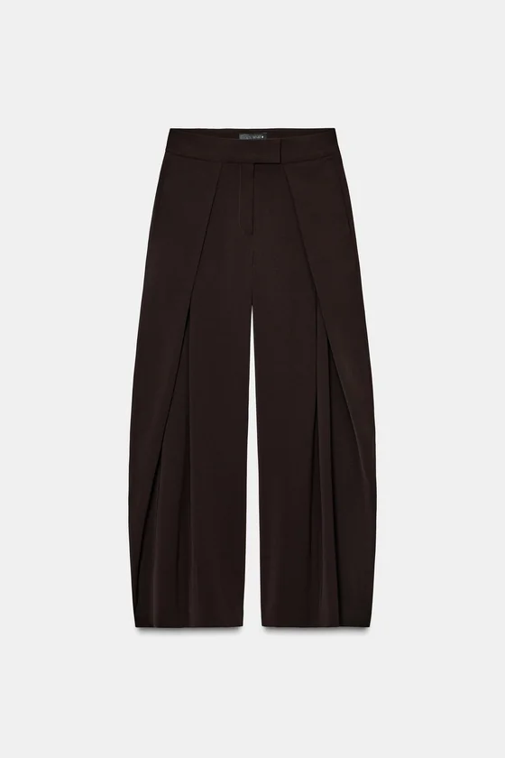 БРЮКИ  С ЗАЩИПАМИ — коллекция Zara «ZW»