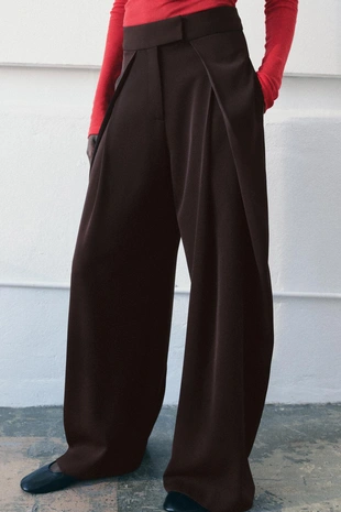 Брюки WIDE LEG с защипами — ZW COLLECTION