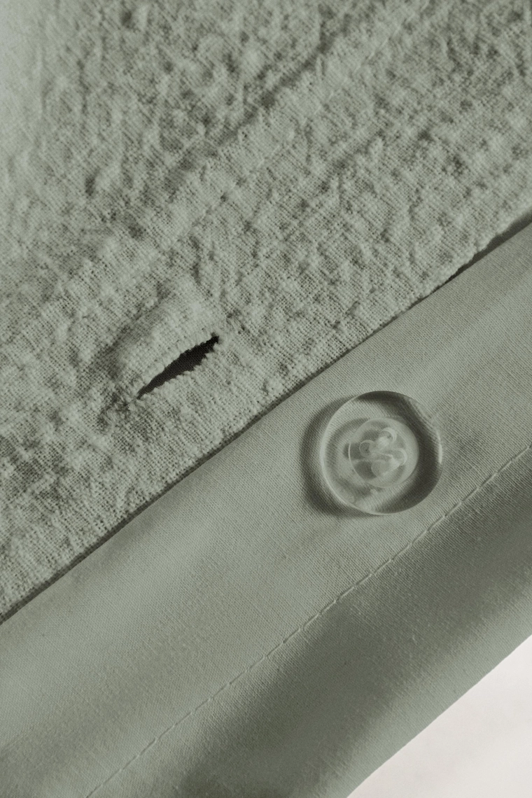 Покрывало для одеяла из хлопкового жаккарда с текстурой