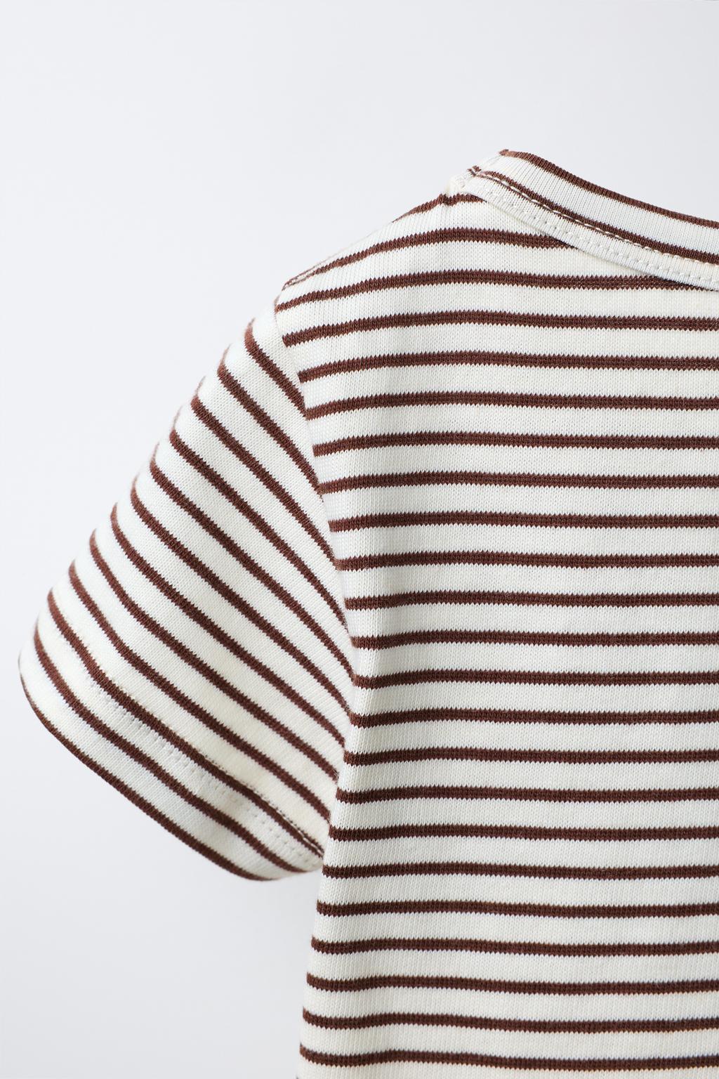 МЯГКАЯ ТКАНАЯ ФУТБОЛКА В ПОЛОСКУ