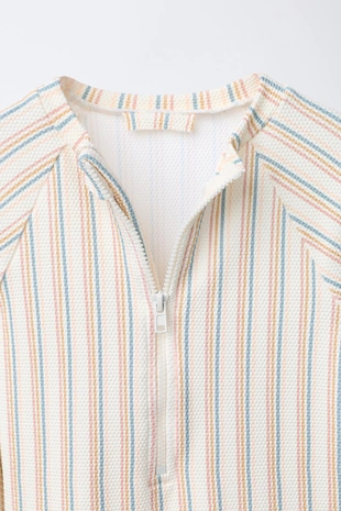 1-6 лет/ купальный комбинезон в полоску- Заказать в России