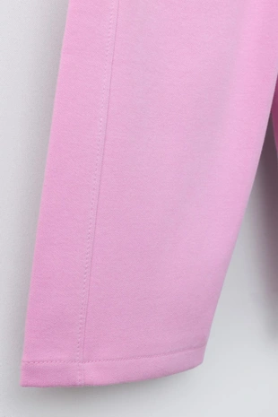 Брюки WIDE LEG из ткани интерлок с рельефной надписью