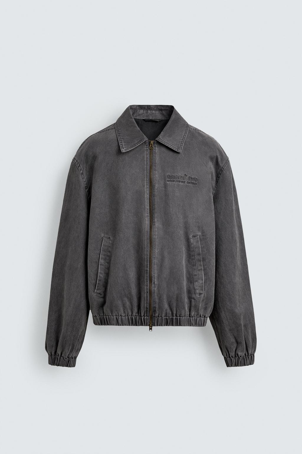 КУРТКА ИЗ ИСКУССТВЕННОЙ ЗАМШИ С ЭФФЕКТОМ ПОТЕРТОСТИ