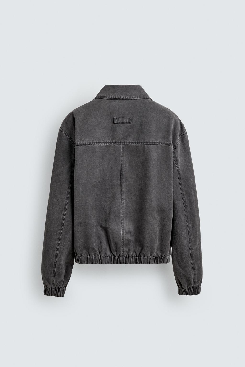 КУРТКА ИЗ ИСКУССТВЕННОЙ ЗАМШИ С ЭФФЕКТОМ ПОТЕРТОСТИ