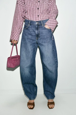 Джинсы Z1975 BARREL с высокой посадкой- Заказать в России