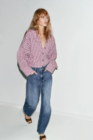 Джинсы Z1975 BARREL с высокой посадкой- Заказать в России