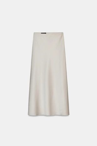 Атласная юбка миди- Заказать в России