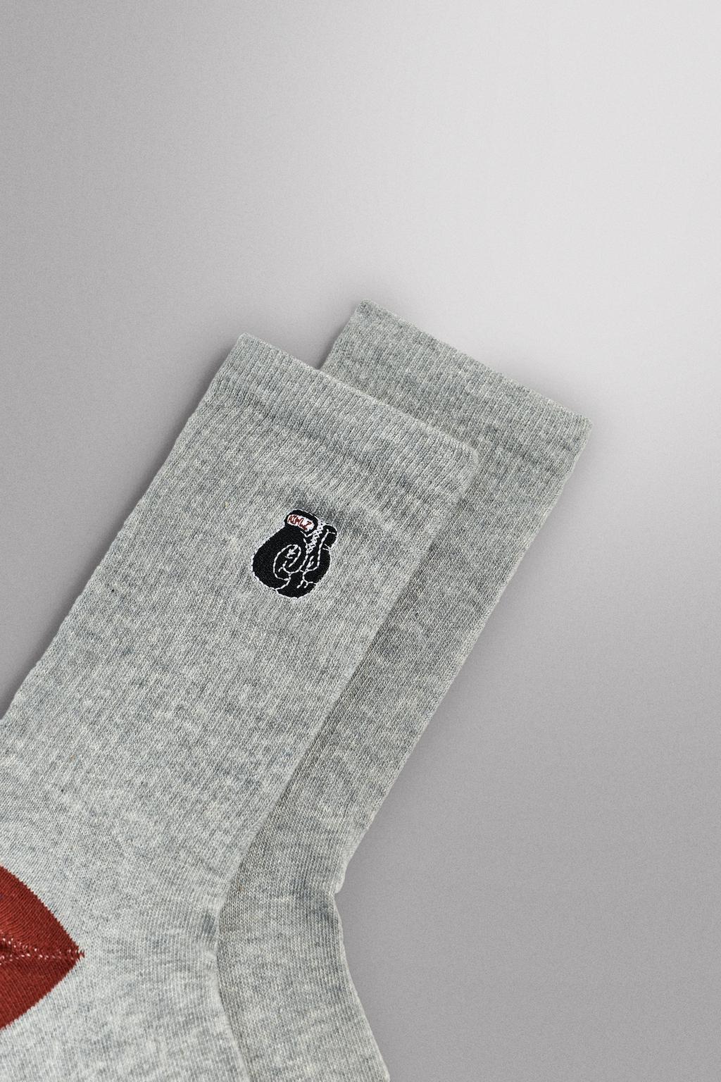 НАБОР ИЗ 2 ПАР НОСКОВ В РУБЧИК С ВЫШИВКОЙ