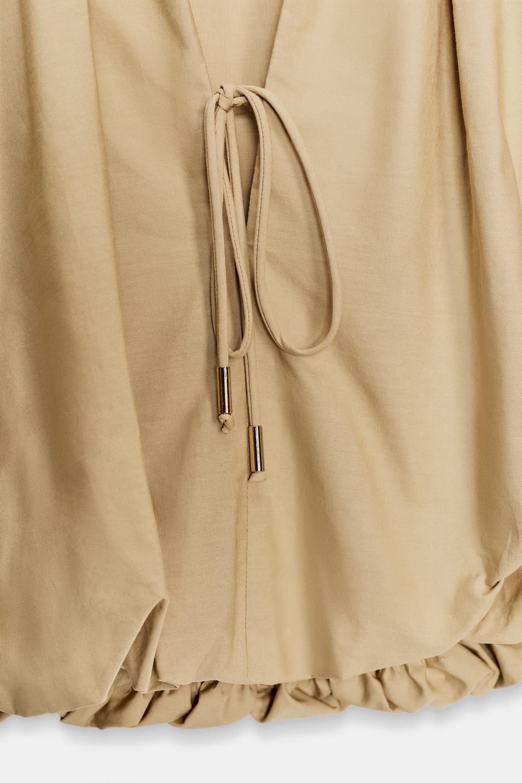 УКОРОЧЕННЫЙ ТОП-БАЛЛОН ИЗ ПОПЛИНА