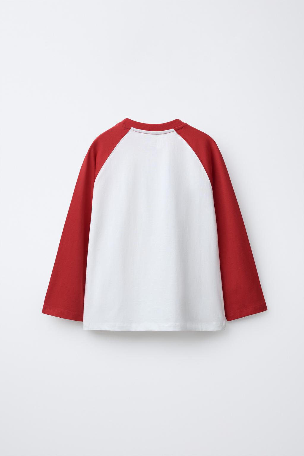 Футболка с реглановыми рукавами и принтом лошади